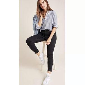 Anthropologie black denim leggings
